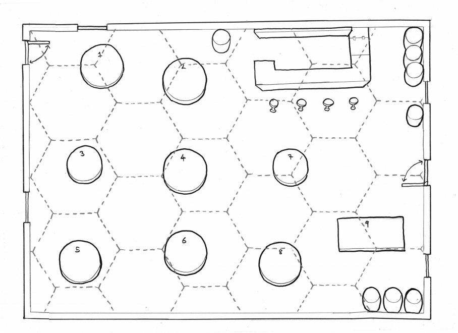 Map of the Lazy Mermaid Tavern